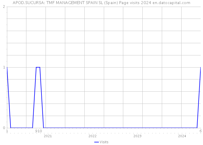 APOD.SUCURSA: TMF MANAGEMENT SPAIN SL (Spain) Page visits 2024 