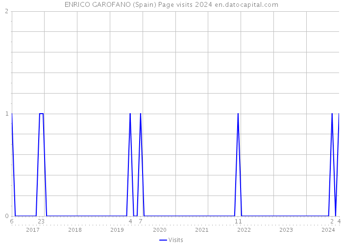 ENRICO GAROFANO (Spain) Page visits 2024 