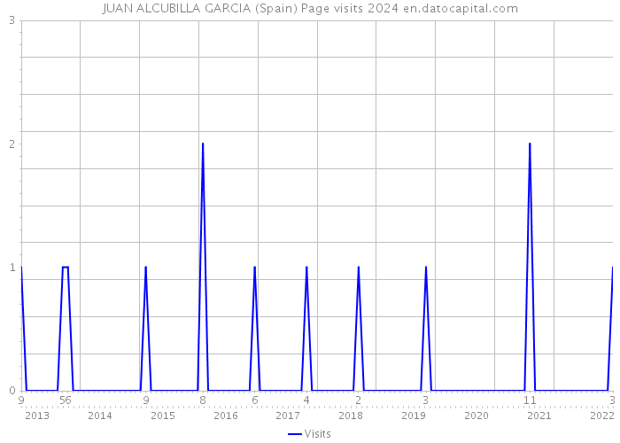 JUAN ALCUBILLA GARCIA (Spain) Page visits 2024 