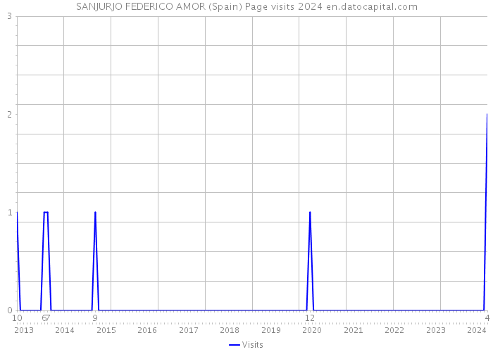 SANJURJO FEDERICO AMOR (Spain) Page visits 2024 
