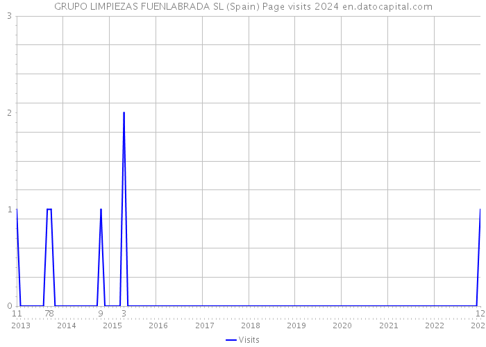 GRUPO LIMPIEZAS FUENLABRADA SL (Spain) Page visits 2024 