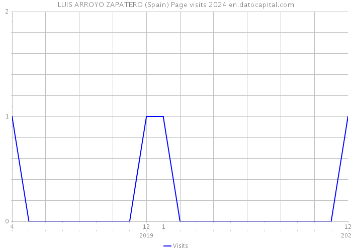 LUIS ARROYO ZAPATERO (Spain) Page visits 2024 