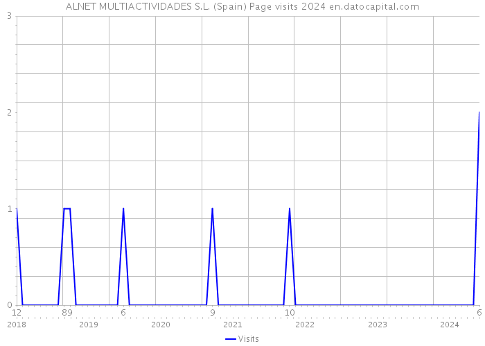 ALNET MULTIACTIVIDADES S.L. (Spain) Page visits 2024 