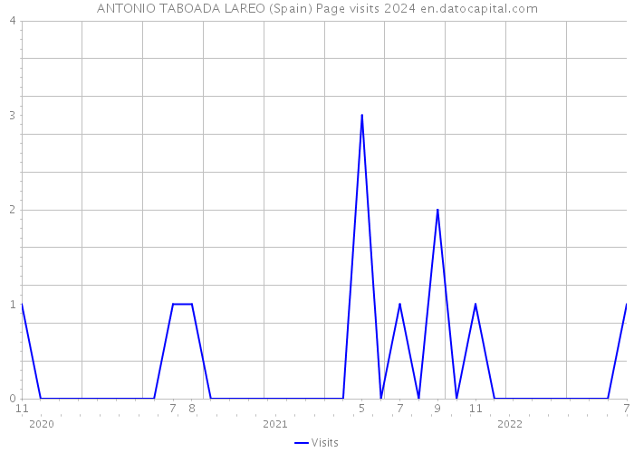 ANTONIO TABOADA LAREO (Spain) Page visits 2024 