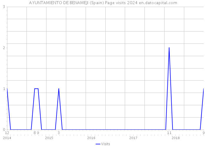 AYUNTAMIENTO DE BENAMEJI (Spain) Page visits 2024 