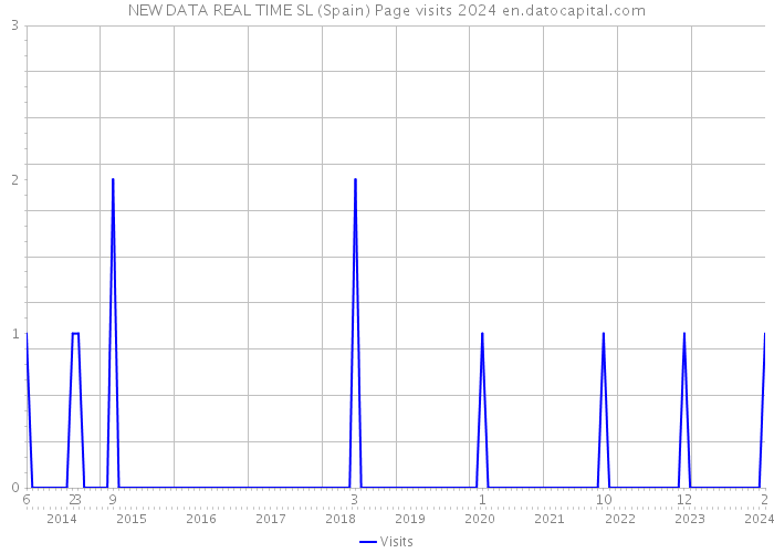 NEW DATA REAL TIME SL (Spain) Page visits 2024 