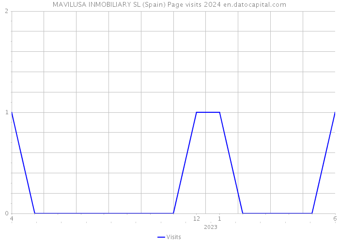 MAVILUSA INMOBILIARY SL (Spain) Page visits 2024 
