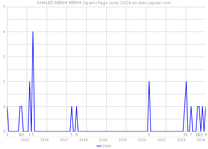 KHALED MERHI MERHI (Spain) Page visits 2024 