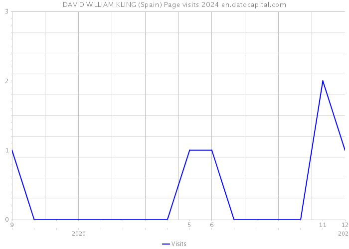 DAVID WILLIAM KLING (Spain) Page visits 2024 