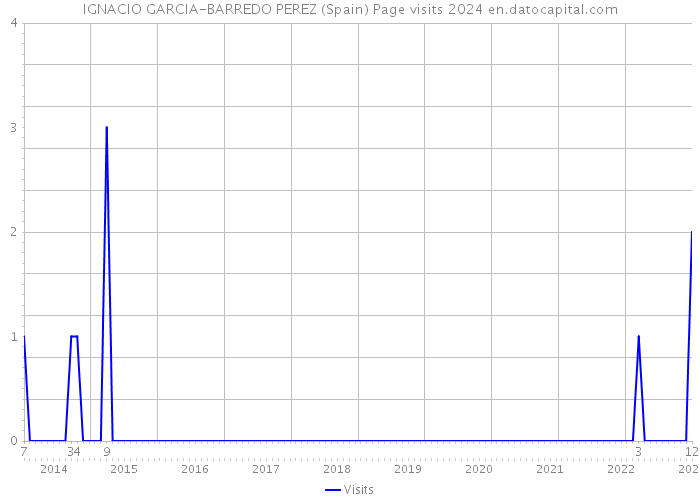 IGNACIO GARCIA-BARREDO PEREZ (Spain) Page visits 2024 