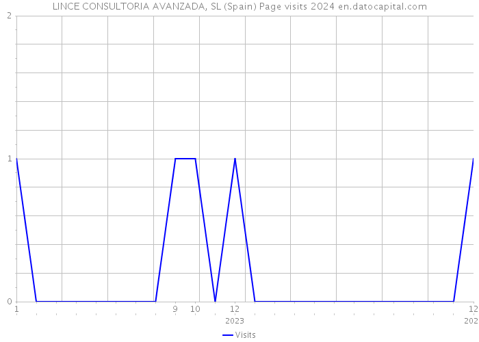 LINCE CONSULTORIA AVANZADA, SL (Spain) Page visits 2024 