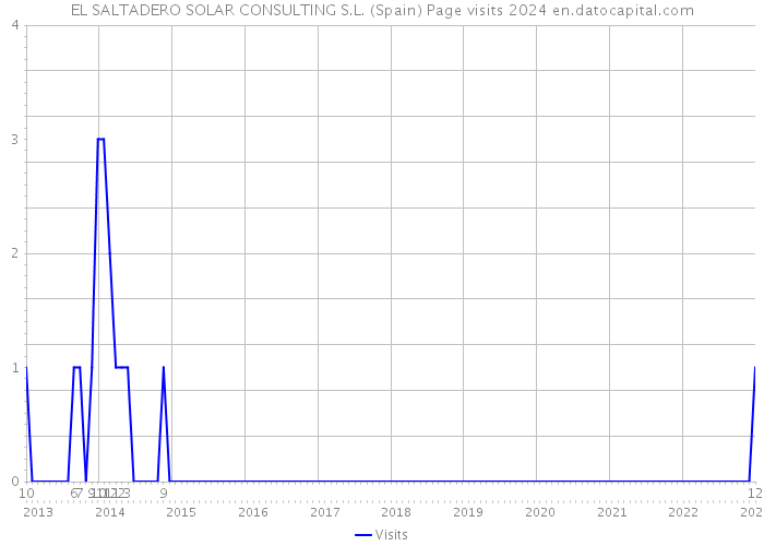 EL SALTADERO SOLAR CONSULTING S.L. (Spain) Page visits 2024 