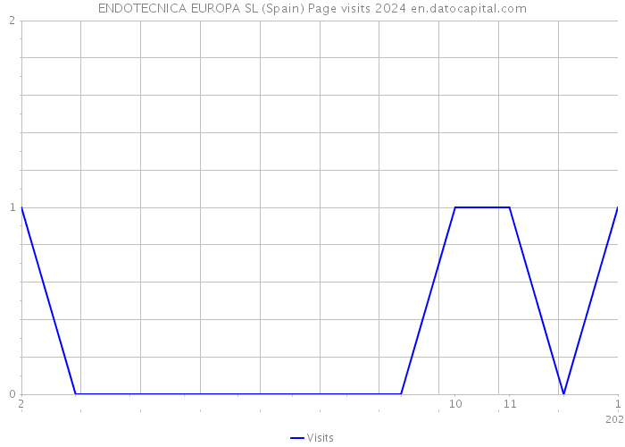 ENDOTECNICA EUROPA SL (Spain) Page visits 2024 