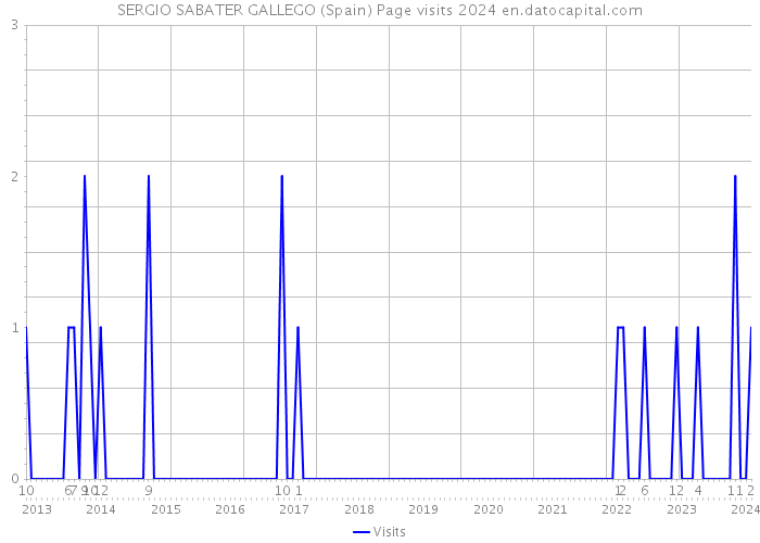 SERGIO SABATER GALLEGO (Spain) Page visits 2024 