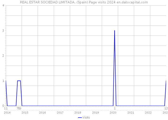 REAL ESTAR SOCIEDAD LIMITADA. (Spain) Page visits 2024 