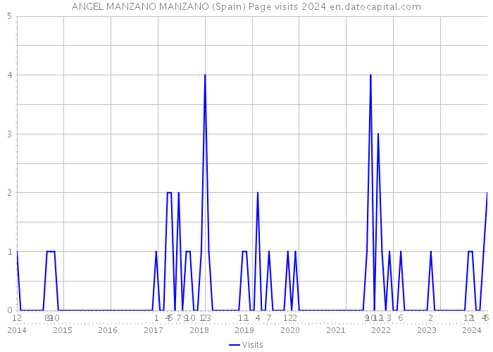 ANGEL MANZANO MANZANO (Spain) Page visits 2024 