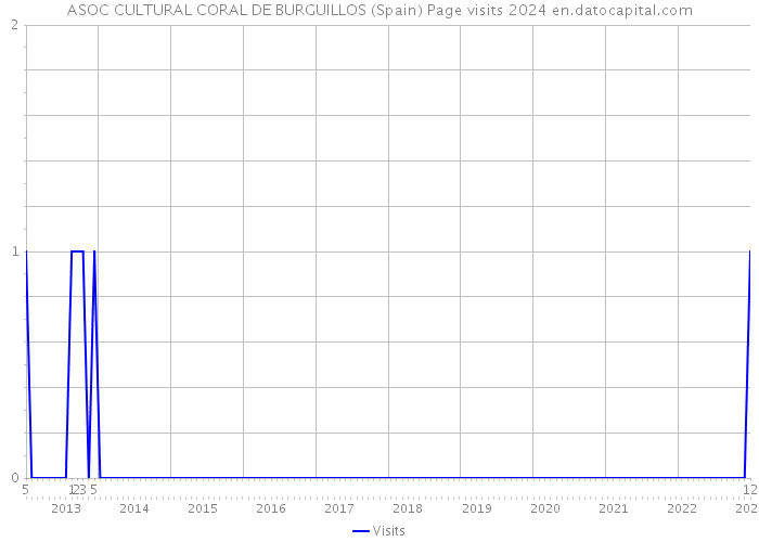 ASOC CULTURAL CORAL DE BURGUILLOS (Spain) Page visits 2024 