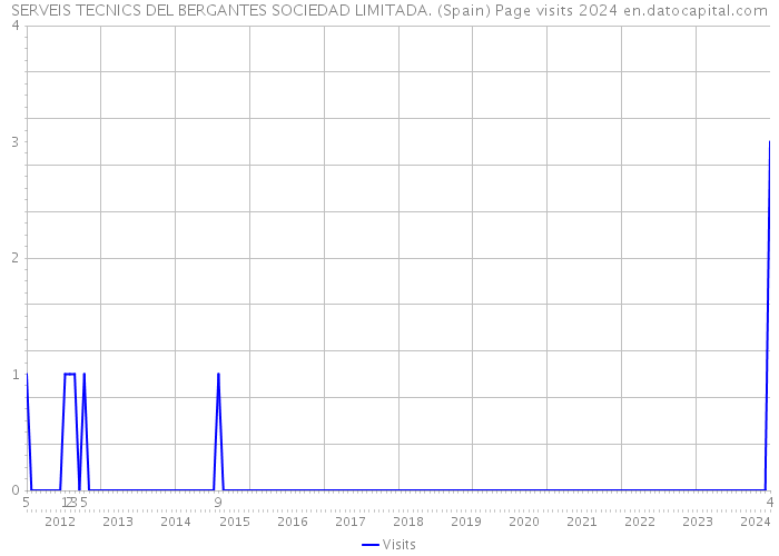 SERVEIS TECNICS DEL BERGANTES SOCIEDAD LIMITADA. (Spain) Page visits 2024 