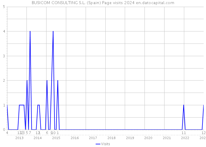 BUSICOM CONSULTING S.L. (Spain) Page visits 2024 
