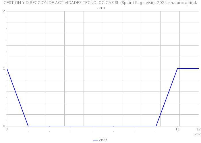 GESTION Y DIRECCION DE ACTIVIDADES TECNOLOGICAS SL (Spain) Page visits 2024 