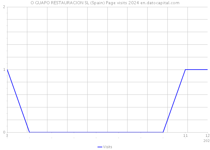 O GUAPO RESTAURACION SL (Spain) Page visits 2024 