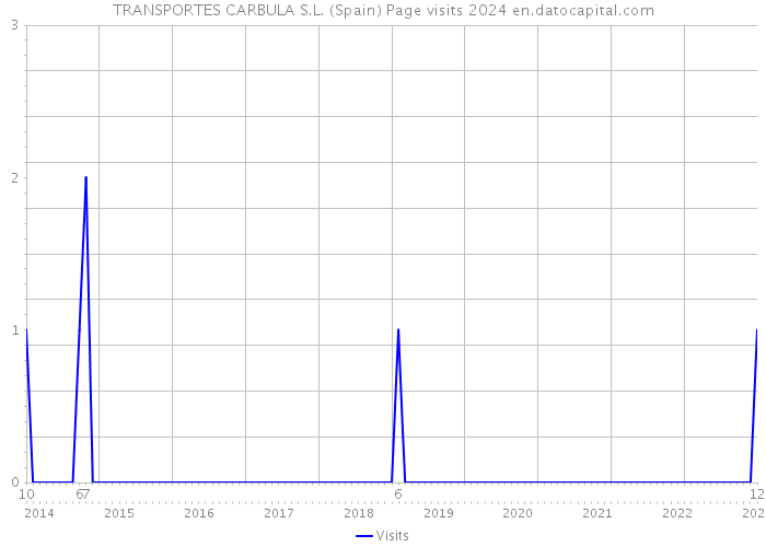 TRANSPORTES CARBULA S.L. (Spain) Page visits 2024 