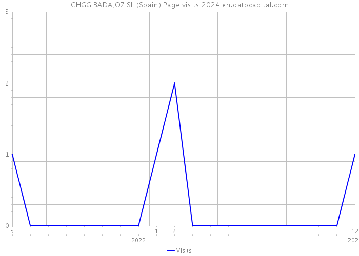 CHGG BADAJOZ SL (Spain) Page visits 2024 