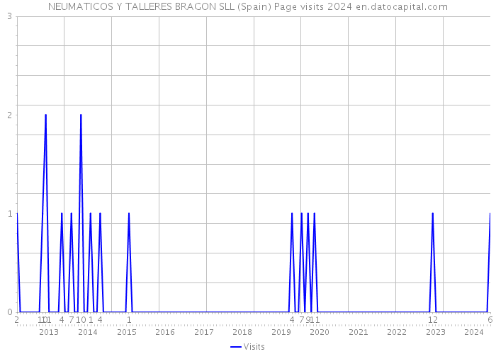 NEUMATICOS Y TALLERES BRAGON SLL (Spain) Page visits 2024 