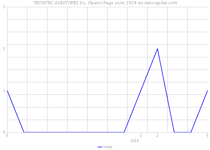 TECNITEC AUDITORES S.L. (Spain) Page visits 2024 