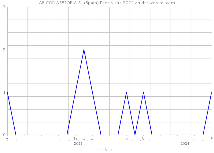 AFICOR ASESORIA SL (Spain) Page visits 2024 