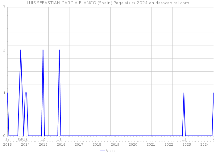 LUIS SEBASTIAN GARCIA BLANCO (Spain) Page visits 2024 