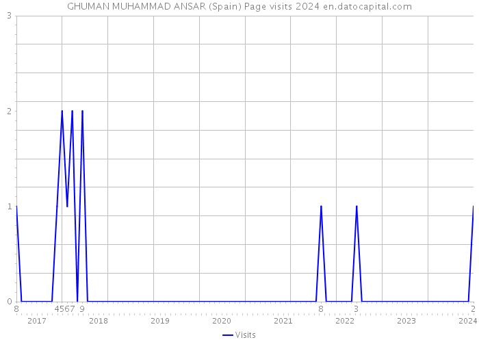 GHUMAN MUHAMMAD ANSAR (Spain) Page visits 2024 
