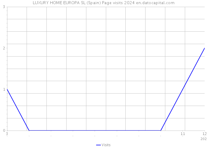 LUXURY HOME EUROPA SL (Spain) Page visits 2024 