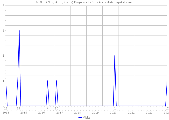 NOU GRUP, AIE (Spain) Page visits 2024 