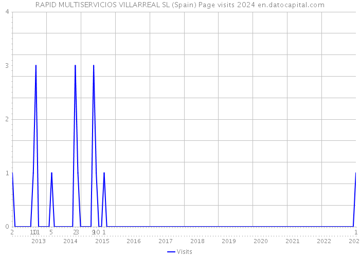 RAPID MULTISERVICIOS VILLARREAL SL (Spain) Page visits 2024 