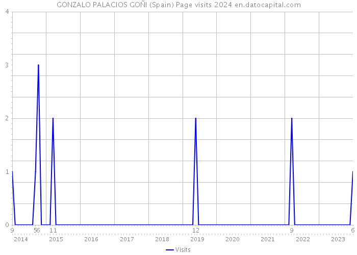 GONZALO PALACIOS GOÑI (Spain) Page visits 2024 