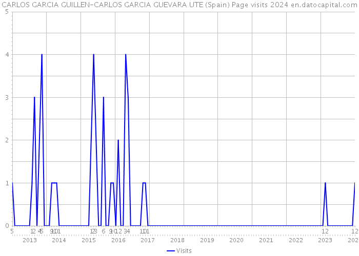 CARLOS GARCIA GUILLEN-CARLOS GARCIA GUEVARA UTE (Spain) Page visits 2024 