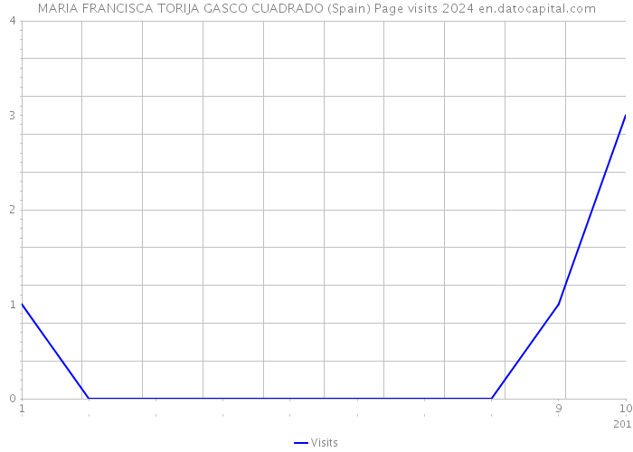 MARIA FRANCISCA TORIJA GASCO CUADRADO (Spain) Page visits 2024 