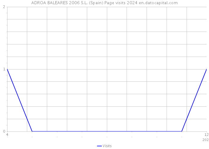 ADROA BALEARES 2006 S.L. (Spain) Page visits 2024 