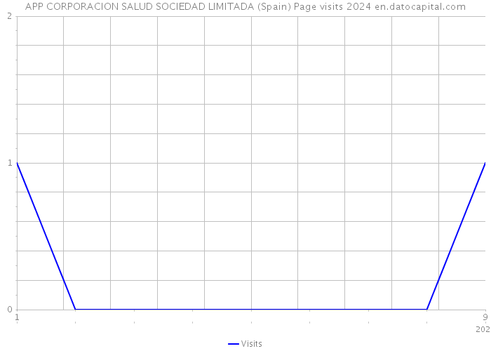 APP CORPORACION SALUD SOCIEDAD LIMITADA (Spain) Page visits 2024 