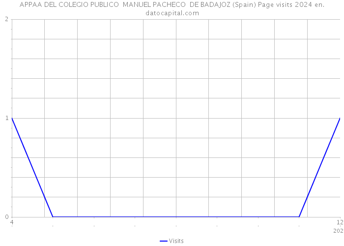 APPAA DEL COLEGIO PUBLICO MANUEL PACHECO DE BADAJOZ (Spain) Page visits 2024 