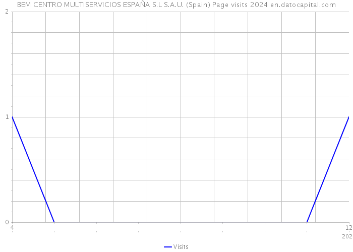 BEM CENTRO MULTISERVICIOS ESPAÑA S.L S.A.U. (Spain) Page visits 2024 