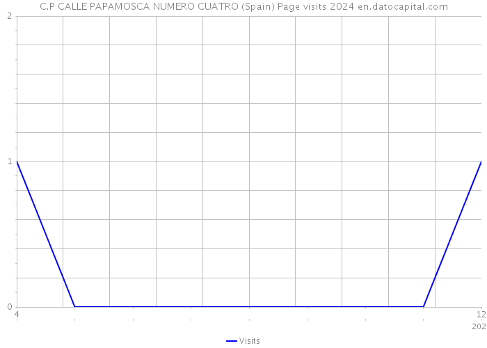 C.P CALLE PAPAMOSCA NUMERO CUATRO (Spain) Page visits 2024 