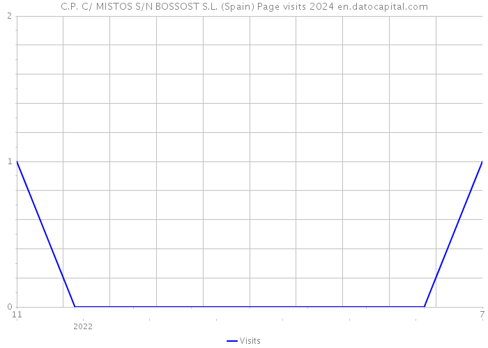 C.P. C/ MISTOS S/N BOSSOST S.L. (Spain) Page visits 2024 