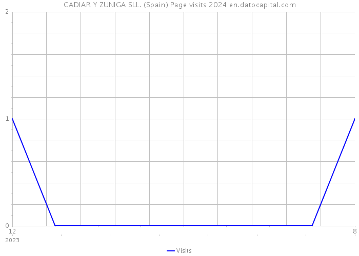 CADIAR Y ZUNIGA SLL. (Spain) Page visits 2024 