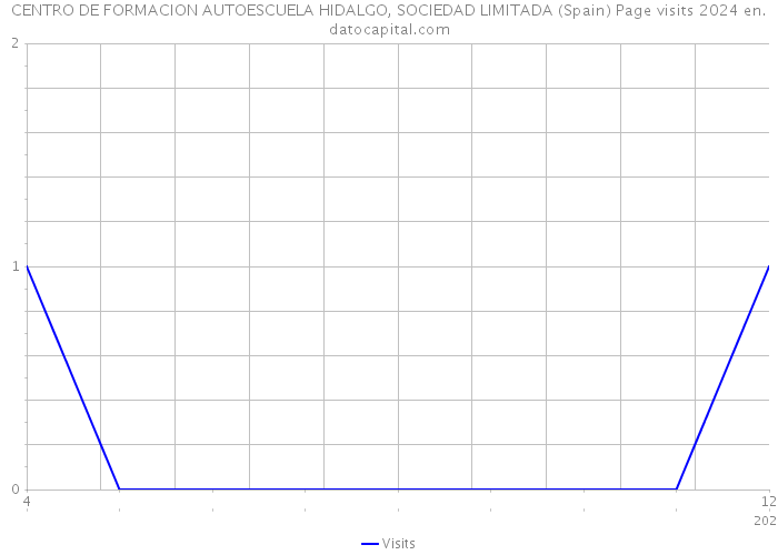 CENTRO DE FORMACION AUTOESCUELA HIDALGO, SOCIEDAD LIMITADA (Spain) Page visits 2024 