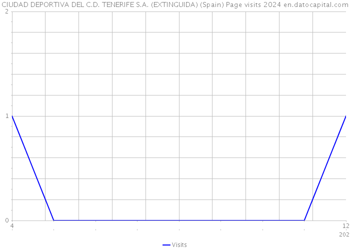 CIUDAD DEPORTIVA DEL C.D. TENERIFE S.A. (EXTINGUIDA) (Spain) Page visits 2024 