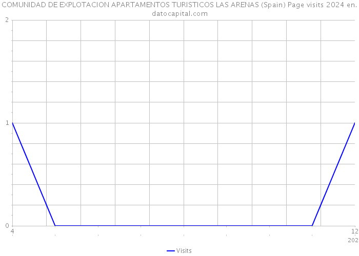 COMUNIDAD DE EXPLOTACION APARTAMENTOS TURISTICOS LAS ARENAS (Spain) Page visits 2024 