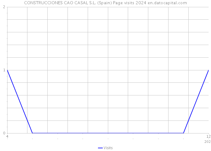 CONSTRUCCIONES CAO CASAL S.L. (Spain) Page visits 2024 