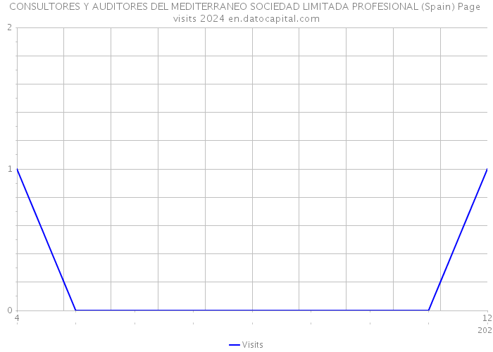 CONSULTORES Y AUDITORES DEL MEDITERRANEO SOCIEDAD LIMITADA PROFESIONAL (Spain) Page visits 2024 